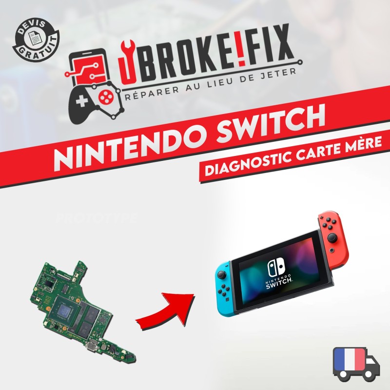 Forfait Diagnostic / Réparation Nintendo Switch Hors service Forfait Diagnostic / Réparation Nintendo Switch Hors service